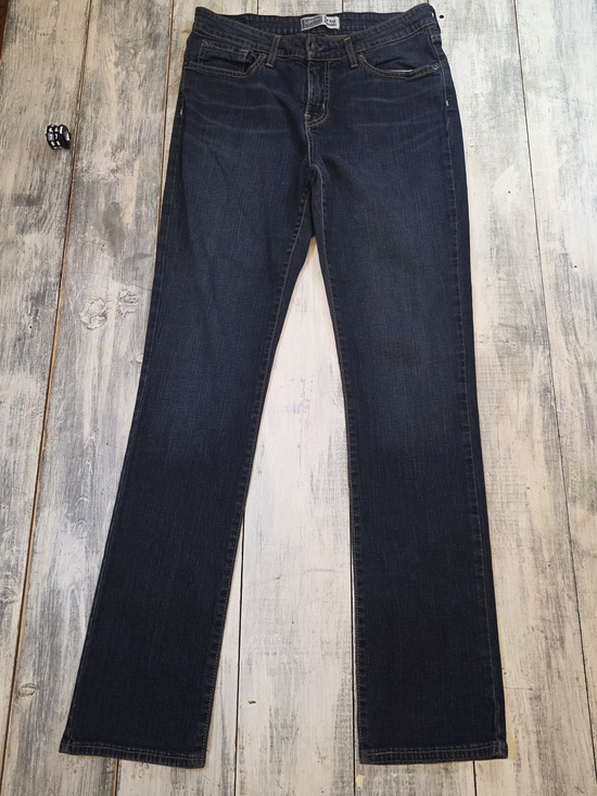 Signature by Levi Strauss Denim - Signature by Levi Strauss Women's Dark Indigo Straight Leg Jeans sz 12 Long